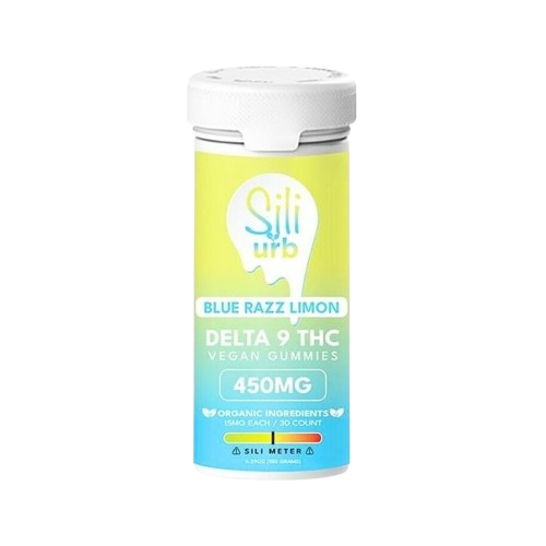 Sili x Urb D9 THC Gummies 450MG Blue Razz Limon | Columbia CBD